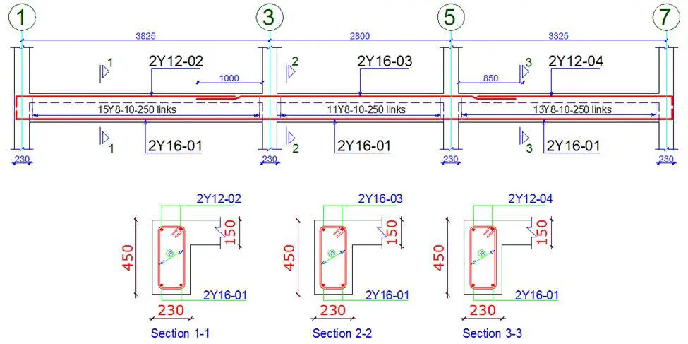 Beam detailing sketches