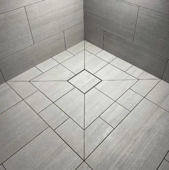 neat tiling work