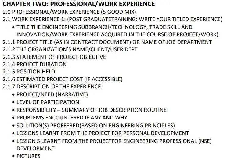 NSE technical report guideline