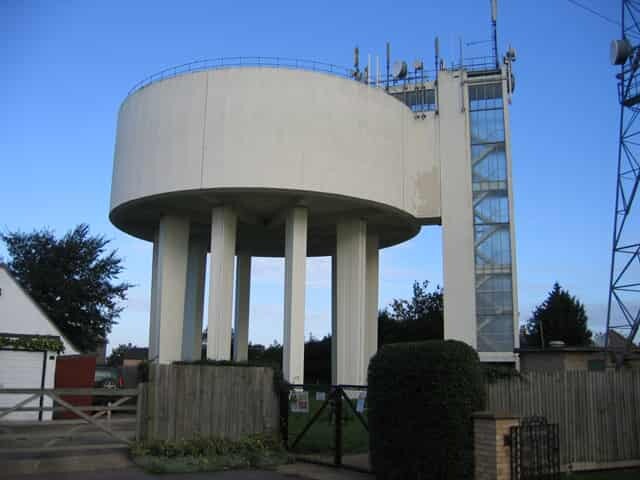 Overhead circular water tank
