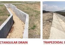 Construction and Cost Comparison of Rectangular and Trapezoidal Drains