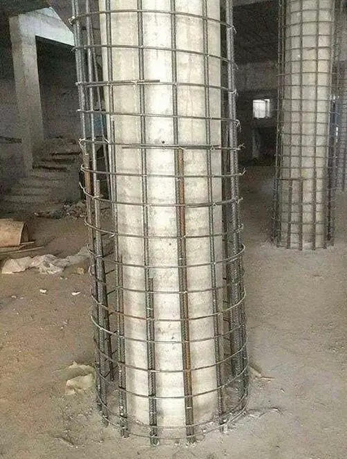 Jacketing of circular columns