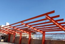 Design of Cantilever Steel Carport | Monopitch Canopy Roof Design